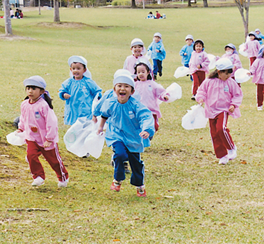 幼稚園内の菜園